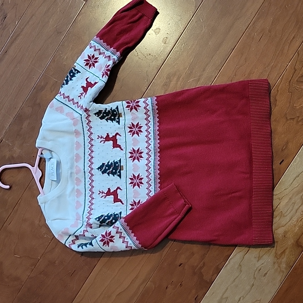 Toddler Girls fair isle sweater dress